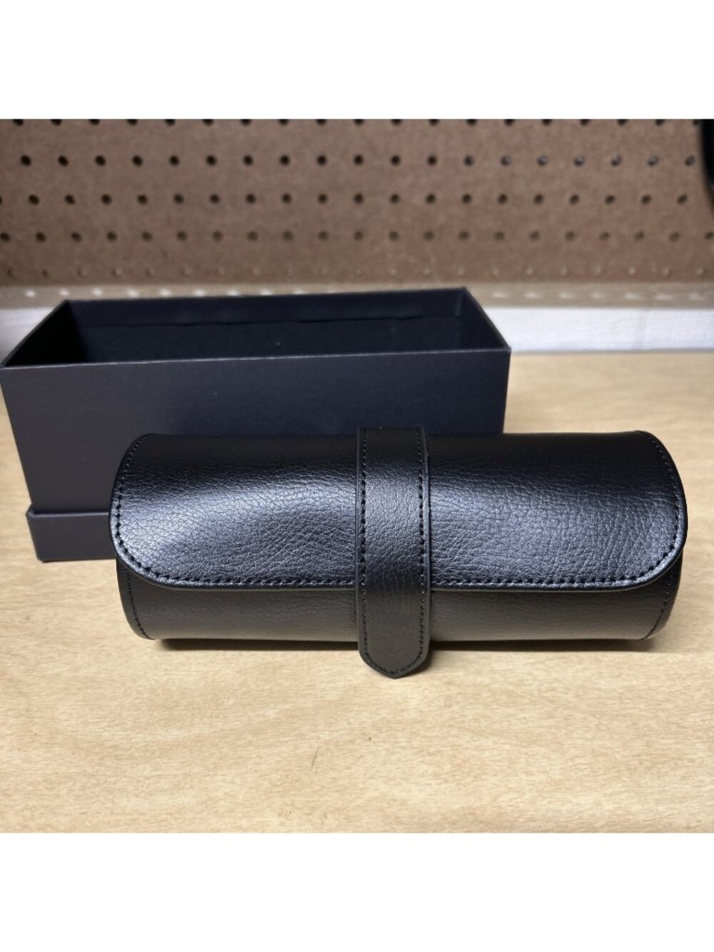 WOLF Triple Watch Roll - Blake Travel Storage Case Black Purple 305628